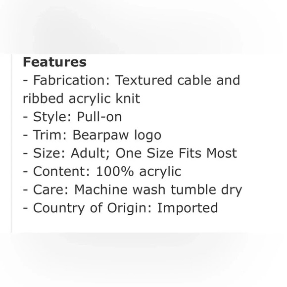 BEARPAW Boot toppers - marbled blue cable knit, Bearpaw Logo  Adult one size - Picture 6 of 6